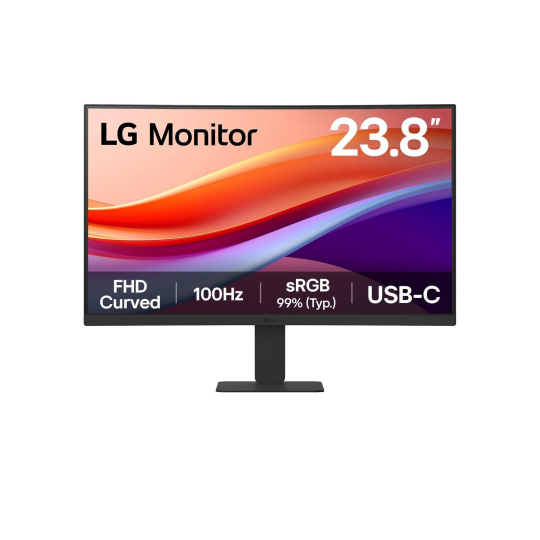 LG MT VA LCD LED 23,8" 24U421A - VA panel, 1920x1080, zakřivený, 100hz, USB-C, HDMI