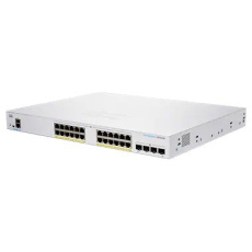 BAZAR - Cisco switch CBS350-24P-4G-EU (24xGbE,4xSFP,24xPoE+,195W,fanless) - REFRESH - poškozený obal