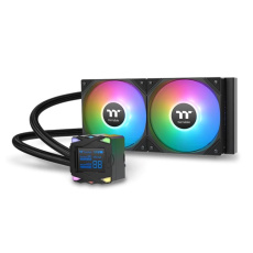 THERMAL TAKE Vodní chladič LA240-S ARGB, 2x120mm ARGB, LGA1851, AM5, černá THERMAL TAKE Vodní chladič LA240-S ARGB, 2x120mm ARGB, LGA1851, AM5, černá