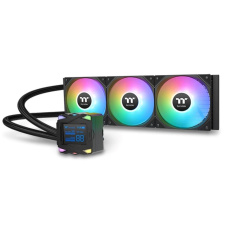 THERMAL TAKE Vodní chladič LA360-S ARGB, 3x120mm ARGB, LGA1851, AM5, černá THERMAL TAKE Vodní chladič LA360-S ARGB, 3x120mm ARGB, LGA1851, AM5, černá