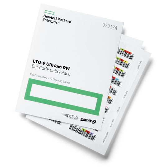 HPE LTO-9 Ultrium RW Bar Code Label Pack (Q2017A) HPE LTO-9 Ultrium RW Bar Code Label Pack (Q2017A)