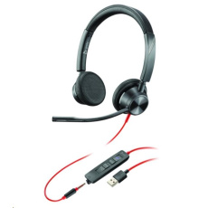 Poly Blackwire 3325 MS Teams náhlavní souprava, 3.5 mm jack, USB-A, stereo Poly Blackwire 3325 MS Teams náhlavní souprava, 3.5 mm jack, USB-A, stereo