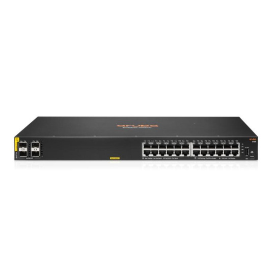 HPE Aruba Networking CX 6100 24G Class4 PoE 4SFP+ 370W Switch JL677AR RENEW