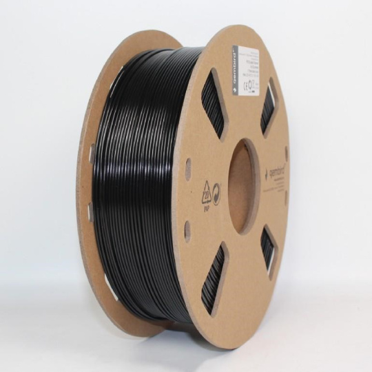 GEMBIRD Tlačová struna (filament) PETG, 1,75 mm, 1 kg, čierna