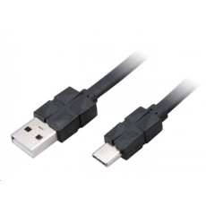 Kábel AKASA PROSLIM USB 2.0 Typ C na typ A, 100 cm