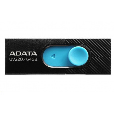 ADATA Flash disk 32GB UV220, USB 2.0 Dash Drive, čierna/modrá