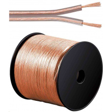 PremiumCord Reproduktorové káble 100% CU meď 2x2,5mm 100m PremiumCord Reproduktorové káble 100% CU meď 2x2,5mm 100m