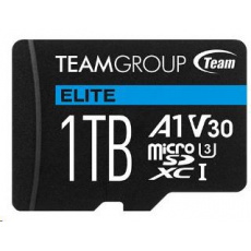 TEAM MicroSDXC karta 1TB ELITE A1 V30 UHS-I U3 (90/45 MB/s) + SD adapter TEAM MicroSDXC karta 1TB ELITE A1 V30 UHS-I U3 (90/45 MB/s) + SD adapter