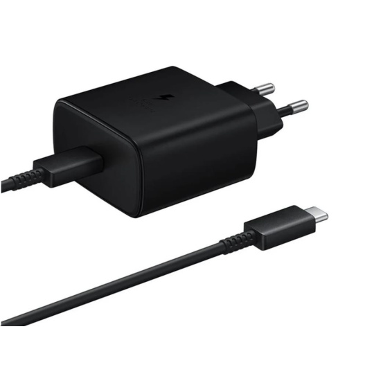 Cestovná nabíjačka Samsung EP-TA845XBE, rýchle nabíjanie 45 W, USB-C, čierna