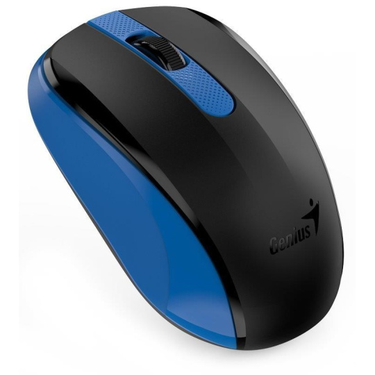 GENIUS myš NX-8008S/ 1200 dpi/ bezdrátová/ tichá/ BlueEye senzor/ modrá