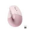 Logitech Lift Vertical Ergonomic Mouse for Business, Pink