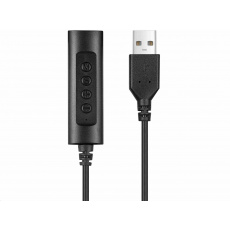 Sandberg adaptér USB -> 3,5 mm jack s ovládáním na kabelu Sandberg adaptér USB -> 3,5 mm jack s ovládáním na kabelu