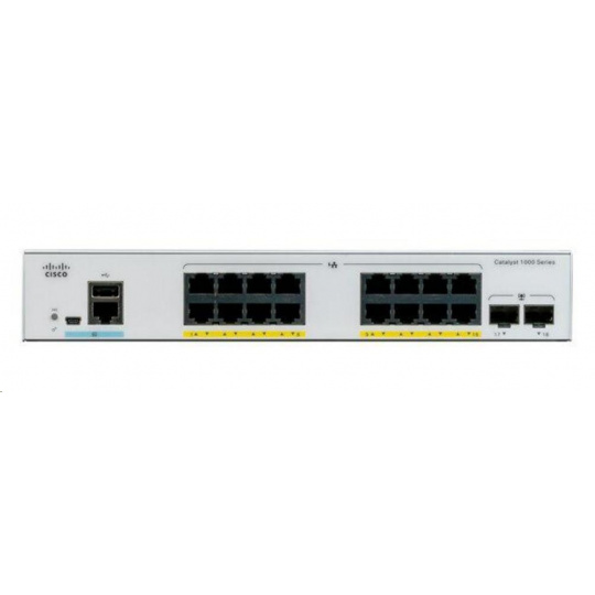 Cisco Catalyst C1000-16P-2G-L, 16x10/100/1000, 2xSFP, PoE