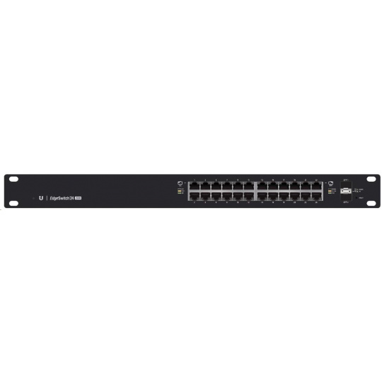 UBNT EdgeSwitch ES-24-250W [26Gbps, 250W, aktívny (802.3af/at) a pasívne (24 V) PoE, 2xSFP, L2/L3]