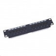 10" Patch panel XtendLan 12port, UTP, Cat5E, krone, černý