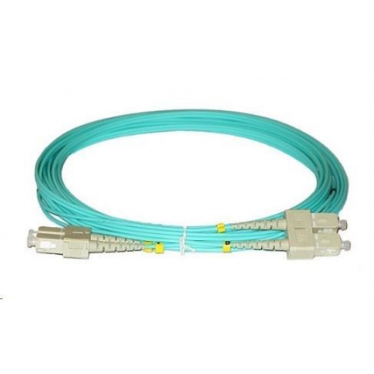 Duplexný prepojovací kábel MM 50/125, OM3, SC-SC, LS0H, 1 m