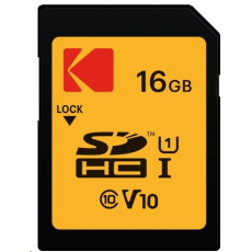 Kodak paměťová SD karta 16GB UHS-I U1 V10 Premium Kodak paměťová SD karta 16GB UHS-I U1 V10 Premium