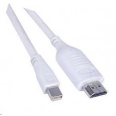 Kábel PREMIUMCORD Mini DisplayPort - HDMI 3 m, biely Kábel PREMIUMCORD Mini DisplayPort - HDMI 3 m, biely