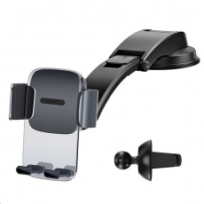 Baseus Easy Control Clamp držák do automobilu s ramenem SET černá Baseus Easy Control Clamp držák do automobilu s ramenem SET černá