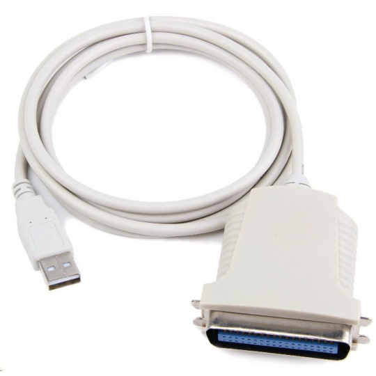 GEMBIRD USB adaptér na paralelný port 1,8 m (USB AM/Centronics 36M, redukcia)