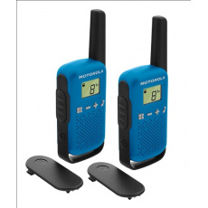 Motorola vysílačka TLKR T42 (2 ks, dosah až 4 km), modrá Motorola vysílačka TLKR T42 (2 ks, dosah až 4 km), modrá