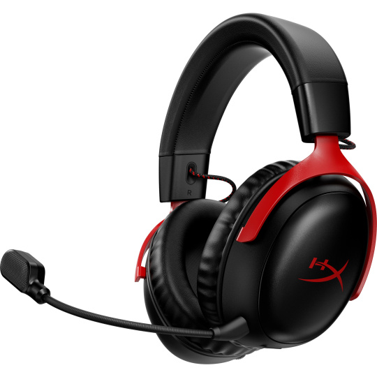 HyperX Cloud III Wireless BLK/RED GAM HEADSET - Sluchátka k PC