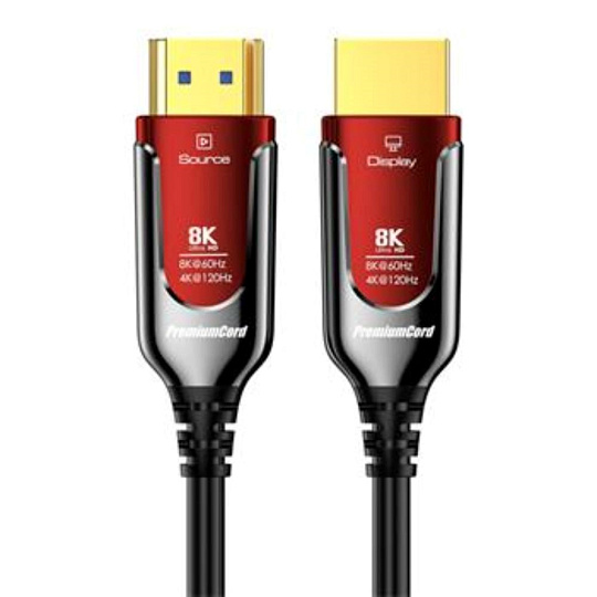 BAZAR - PREMIUMCORD Ultra High Speed HDMI 2.1 optický fiber kabel 8K@60Hz, zlacené 15m - Poškozený obal (Komplet) BAZAR - PREMIUMCORD Ultra High Speed HDMI 2.1 optický fiber kabel 8K@60Hz, zlacené 15m - Poškozený obal (Komplet)
