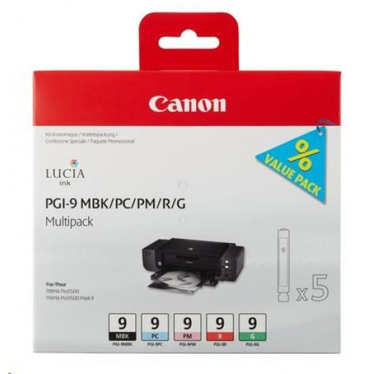 Canon BJ Cartridge  PGI-9 MBK/PC/PM/R/G Multi Pack