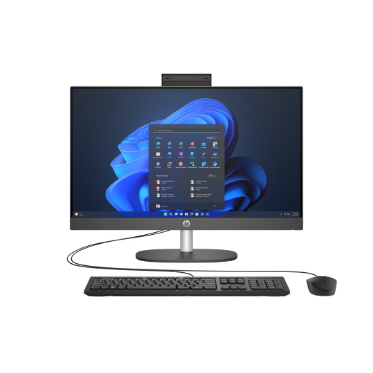 HP AIO ProOne 245 G10 AiO 23.8 NT Ryzen 3 7320U,8GB,512GB,Radeon 610M,WiFi 6 + BT,klávesnice a myš,90W,bílá,HDMI,FDOS