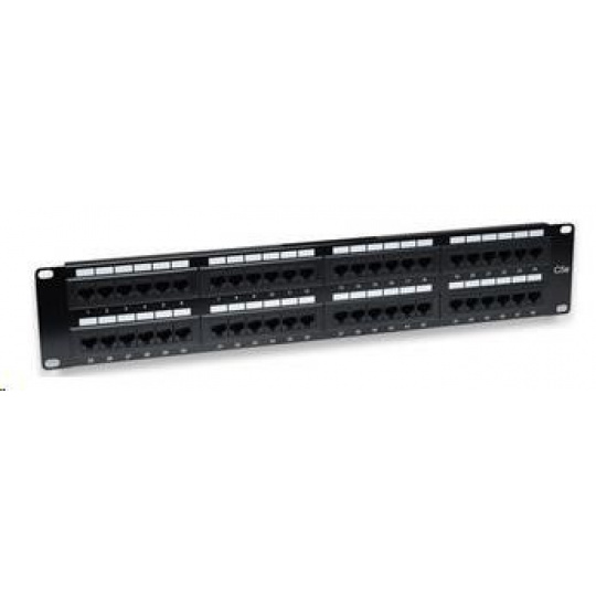 Intellinet Patch panel 48 portov Cat5e, UTP, 2U , čierny