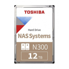 TOSHIBA HDD N300 NAS 12TB, SATA III, 7200 otáčok za minútu, 256MB cache, 3,5", BULK