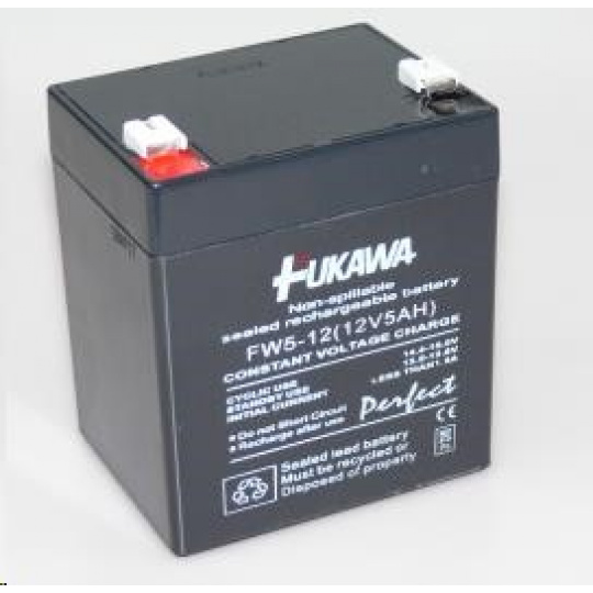 Batéria - FUKAWA FW 5-12 U (12V/5Ah - Faston 250), životnosť 5 rokov Batéria - FUKAWA FW 5-12 U (12V/5Ah - Faston 250), životnosť 5 rokov