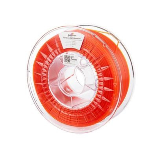 SPECTRUM Tisková struna (filament) Premium PET-G 1.75mm TRANSPARENT ORANGE 1kg