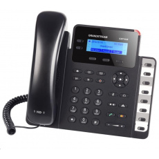 Grandstream GXP1628 [telefón VoIP - 2x účet SIP, HD audio, 3 prog.tl.+8 predvolieb, prepínač 2xLAN 1000Mbps, PoE]