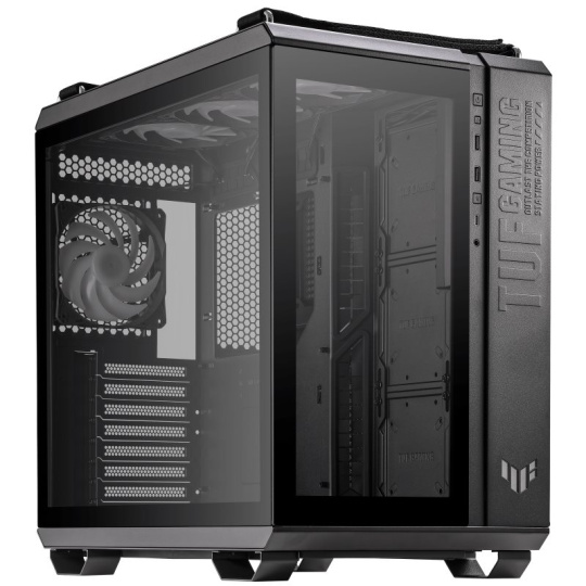 ASUS case TUF GAMING GT502 PLUS, Mid Tower, průhledná bočnice, 4x 120mm ARGB Fan, černá