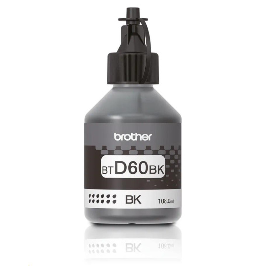 BAZAR - BROTHER INK BT-D60BK black pro T4xx, T5xx, T7xx, T9xx cca 6000 stránek, bezpigmentový - INKTANK - Poškozený obal BAZAR - BROTHER INK BT-D60BK black pro T4xx, T5xx, T7xx, T9xx cca 6000 stránek, bezpigmentový - INKTANK - Poškozený obal