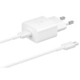 Cestovná nabíjačka Samsung EP-TA800XWE, rýchle nabíjanie 25 W, kábel USB-C, biela