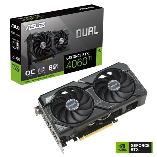 BAZAR - ASUS VGA NVIDIA GeForce DUAL RTX 4060 Ti 8G SSD OC, RTX 4060 Ti, 8GB GDDR6, 3xDP, 1xHDMI - Po opravě (Komplet) BAZAR - ASUS VGA NVIDIA GeForce DUAL RTX 4060 Ti 8G SSD OC, RTX 4060 Ti, 8GB GDDR6, 3xDP, 1xHDMI - Po opravě (Komplet)