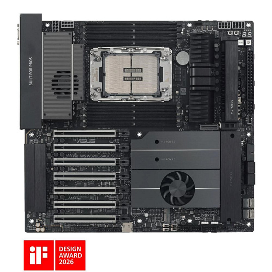 ASUS MB PRO WS W890E-SAGE SE, Intel W890, 8xDDR5, 1xVGA, 2xUSB4, EEB