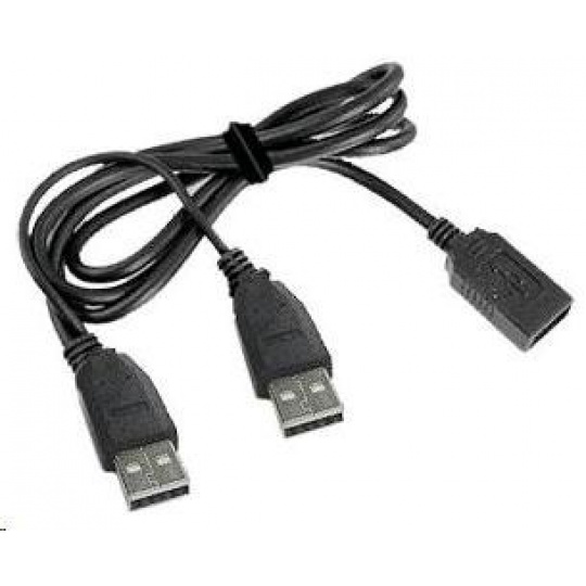 GEMBIRD Kabel USB 2.0 A-A prodlužovací 1m DUÁLNÍ (extra napájení)