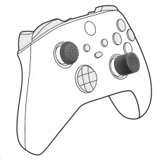 SPEED LINK sada čepiček STIX PRO Controller Cap Set, pro PS5/PS4/Xbox Series X/S, černá
