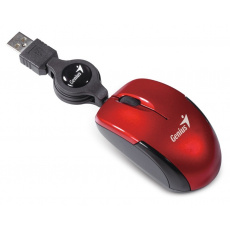 Myš GENIUS MicroTraveler V2/ drôtová/ 1200 dpi/ USB/ červená Myš GENIUS MicroTraveler V2/ drôtová/ 1200 dpi/ USB/ červená