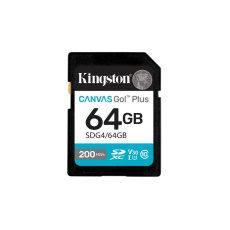 Kingston SDXC karta 64GB Canvas Go! Plus, R:200/W:160MB/s, Class 10, UHS-I, U3, V30 Kingston SDXC karta 64GB Canvas Go! Plus, R:200/W:160MB/s, Class 10, UHS-I, U3, V30