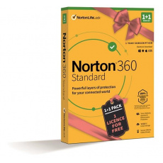 SPECIAL - NORTON 360 STANDARD 10GB + VPN, 1+1 uživatel pro 1 zařízení na 1rok BOX