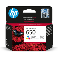 HP 650 Tri-color Ink Cart, 5 ml, CZ102AE (200 pages)