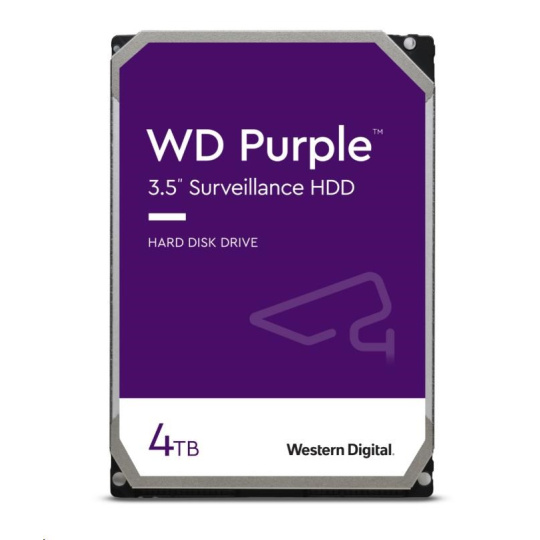 WD PURPLE WD42PURZ 4TB SATA/600 256MB cache, nízka hlučnosť, CMR