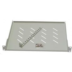 LEXI-Net 19" police s perforací 1U/650mm, nosnost 45kg, zadní nastavitelný úchyt, šedá LEXI-Net 19" police s perforací 1U/650mm, nosnost 45kg, zadní nastavitelný úchyt, šedá