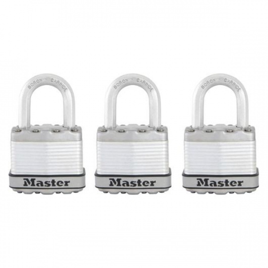 MasterLock Excell M1EURTRI Set 3 ks titanových visacích zámků MasterLock Excell M1EURTRI Set 3 ks titanových visacích zámků