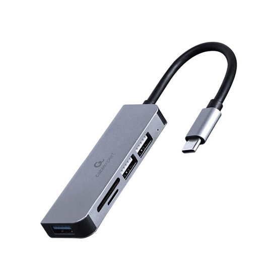 GEMBIRD hub, 3-port USB 3.1, Type-C, se čtečkou karet GEMBIRD hub, 3-port USB 3.1, Type-C, se čtečkou karet