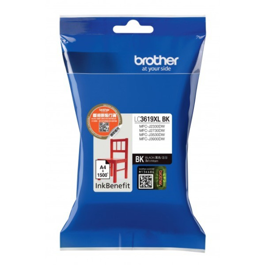 BROTHER INK LC-3619XLBK čierna veľká - 2800 str./min., J2330, J3530, J3930